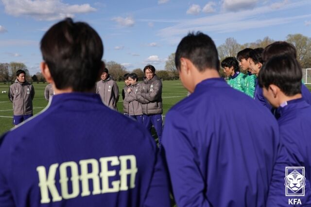 홍명보 감독이 이끄는 대한민국 축구대표팀./대한축구협회