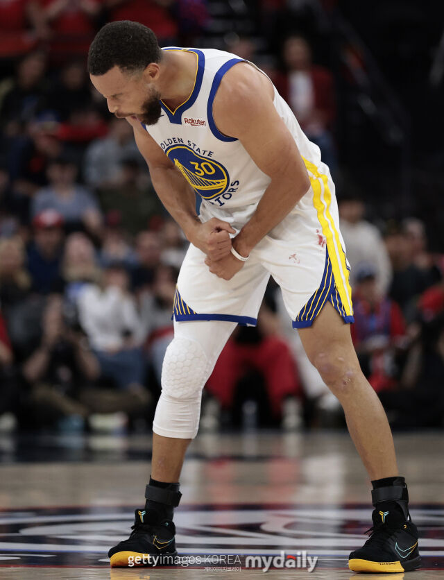 포효하는 커리. /게티이미지코리아