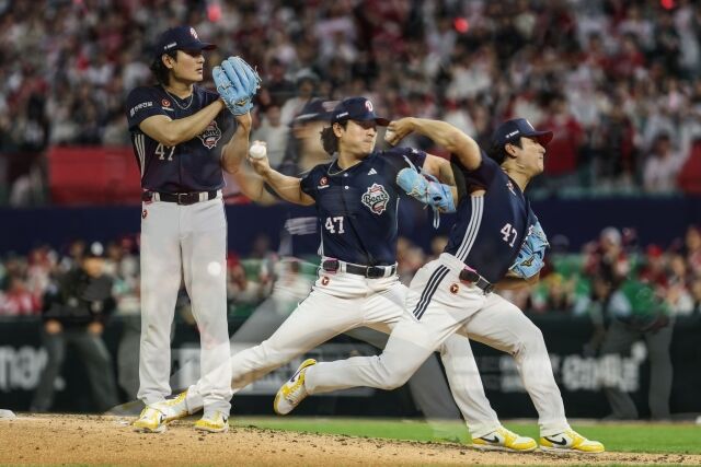 곽빈의 역투./두산 베어스