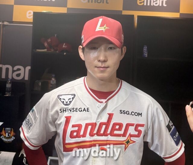 더그아웃에서 만난 박성한./인천=김희수 기자