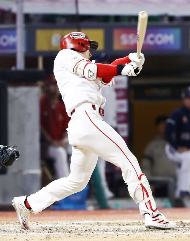 박성한의 타격./SSG 랜더스