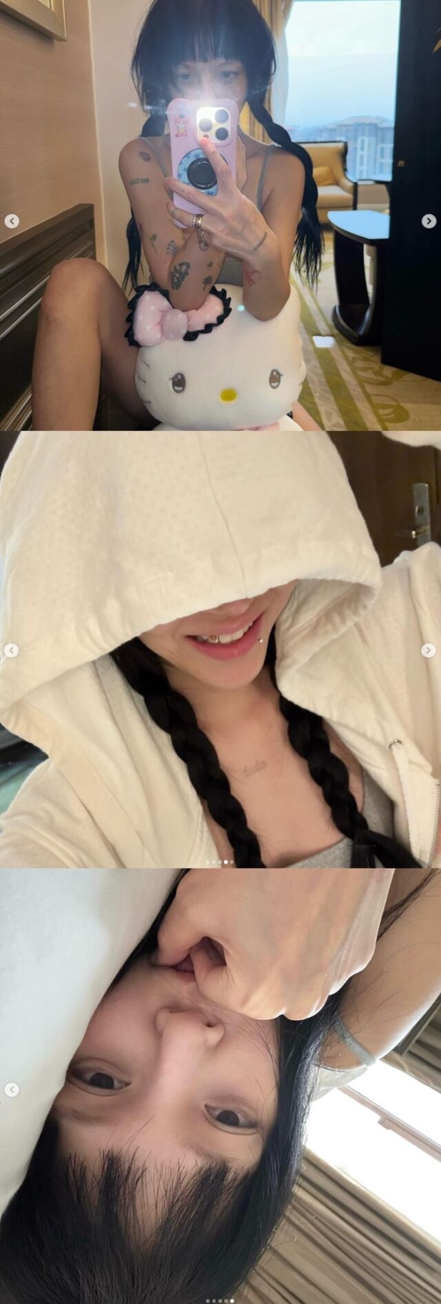 그룹 AOA 출신 지민이 또 한 번 파격적인 근황을 전하며 온라인을 뜨겁게 달구고 있다./지민 소셜미디어