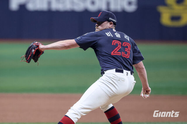 선발 투수 비슬리./롯데 자이언츠