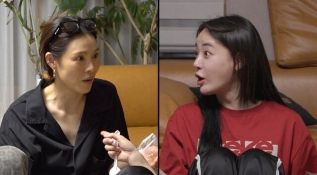 가희(왼쪽)가 이주연의 집에 방문해 매운맛 토크를 펼친다. / MBC '전참시' 