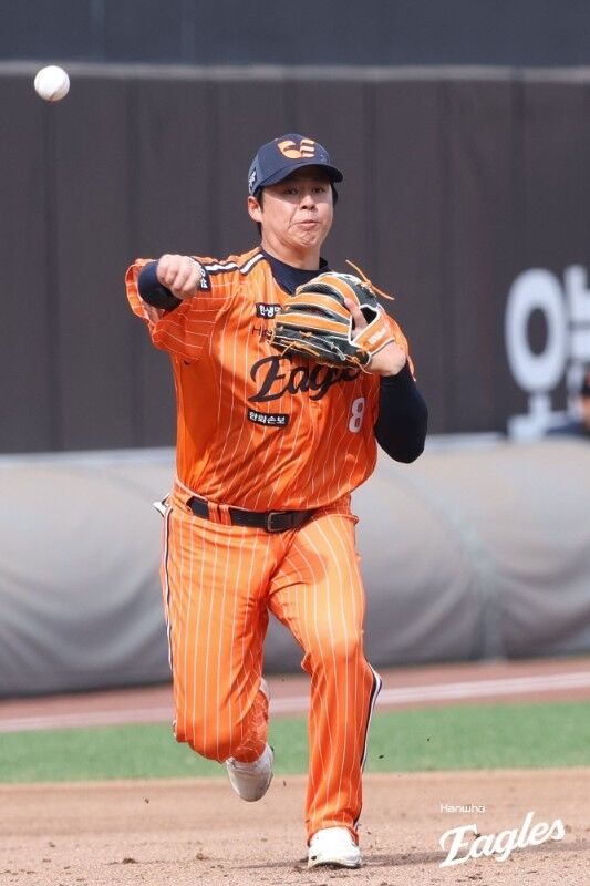 19-20일 퓨처스 경기에서 수비도 소화 예정인 노시환./한화 이글스