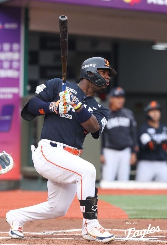 페라자의 타격./한화 이글스