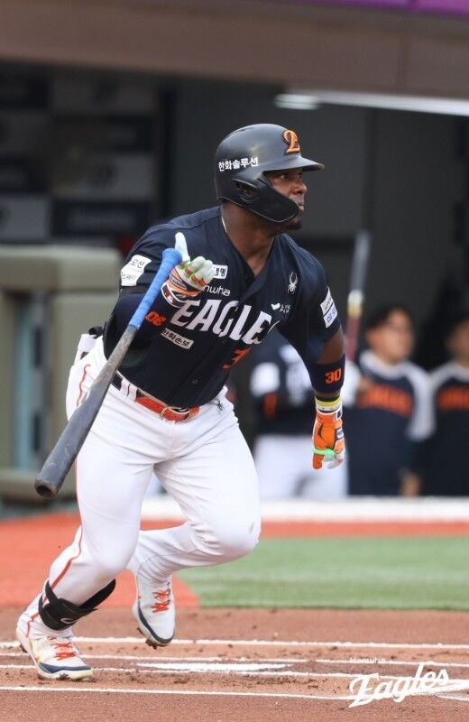 2024시즌 박세웅의 천적이었던 페라자./한화 이글스