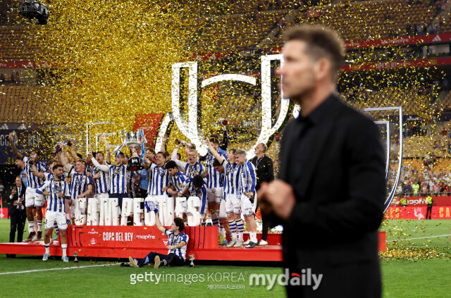 레알 소시에다드가 2025-2026시즌 코파 델 레이 결승전에서 아틀레티코 마드리드를 꺾고 우승을 차지했다./게티이미지코리아