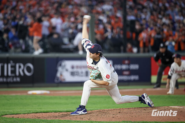 1군 엔트리에서 말소된 정철원./롯데 자이언츠