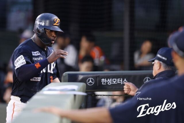 18일 경기에서 맹활약한 페라자./한화 이글스