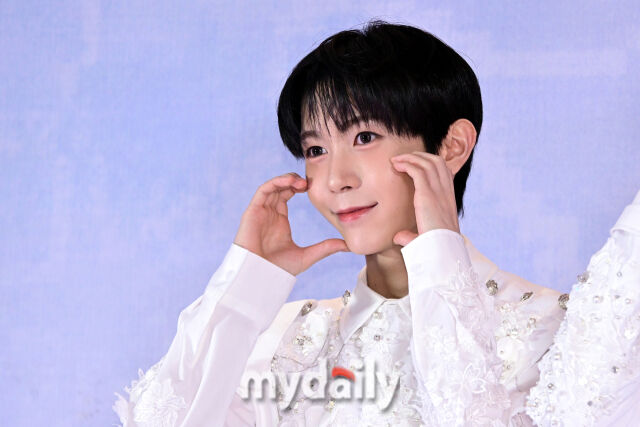 2026년 4월 19일 오후 NCT WISH(엔시티 위시) 료가 서울 송파구 올림픽공원 KSPO DOME에서 진행된 '서울 앙코르 공연 및 정규 1집 발매 기념 기자간담회'에서 포즈를 취하고 있다. / 곽경훈 기자 (kphoto@mydaily.co.kr)