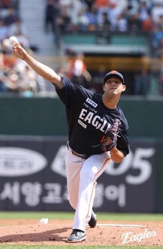 에르난데스의 역투./한화 이글스