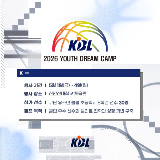 KBL이 2026 KBL 유스 드림 캠프를 개최한다./KBL