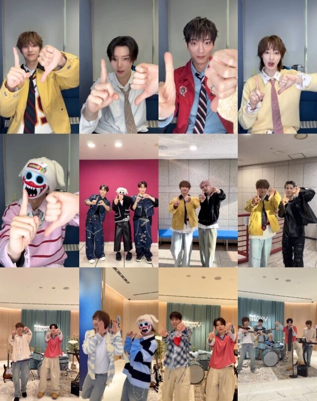 밴드 하츠웨이브 '나인틴' 챌린지 갈무리 / 카카오엔터테인먼트