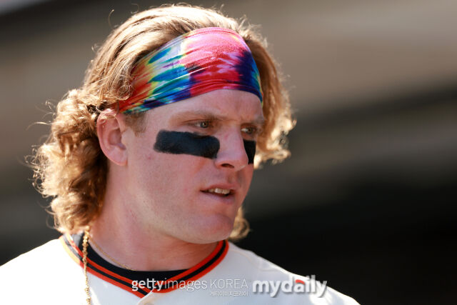 해리슨 베이더는 2026시즌 샌프란시스코 자이언츠 유니폼을 입었다. 9일 필라델피아 필리스와의 홈 경기에 출전한 모습. /게티이미지코리아