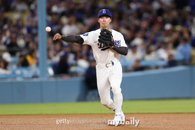 김혜성이 송구하고 있다./게티이미지코리아