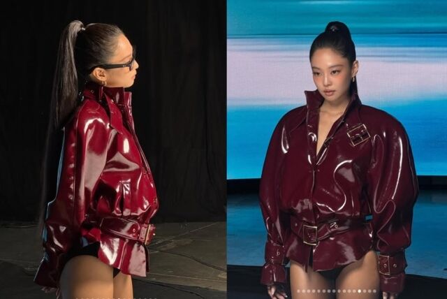 제니가 숨 막히는 압도적 카리스마와 함께, 마치 다른 차원에서 온 듯한 독보적인 비주얼로 전 세계 팬들의 시선을 단숨에 사로잡았다./제니 소셜미디어