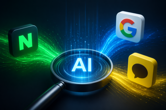 네이버, 카카오, 구글, AI 이미지. /챗GPT 생성 이미지