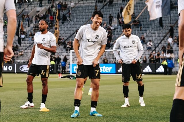 손흥민이 23일 오전 11시 30분(이하 한국시각) 오전 미국 로스앤젤레스(LA)의 BMO 스타디움에서 펼쳐진 콜로라도 래피즈와의 ‘2026 미국 메이저리그사커(MLS) 9라운드 후반 32분까지 소화했으나 득점에 실패했다./LAFC 제공