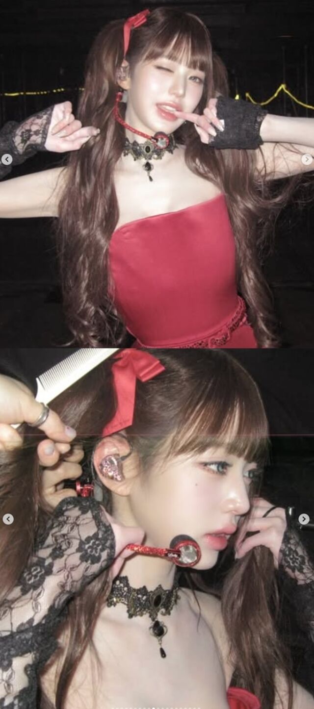 그룹 아이브(IVE)의 장원영이 범접할 수 없는 비주얼로 오사카를 열광의 도가니로 몰아넣었다./장원영 소셜미디어