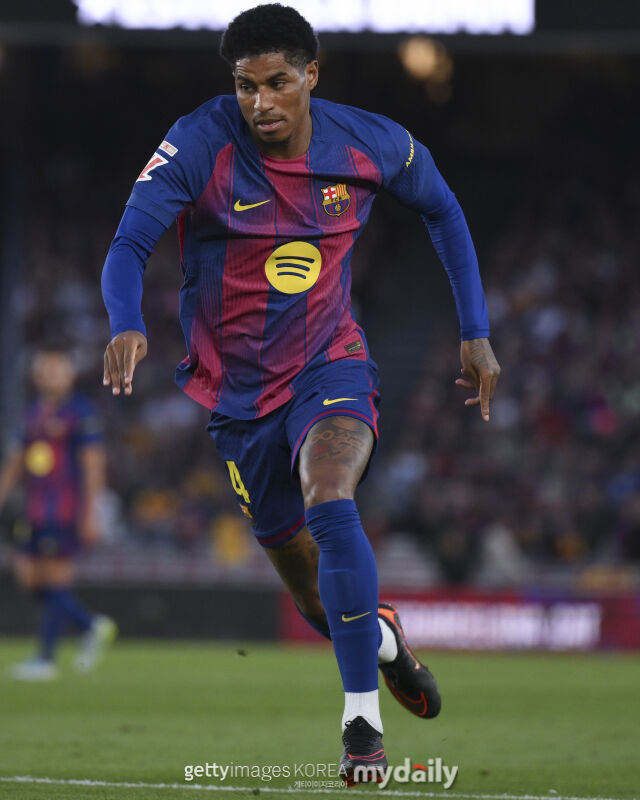 바르셀로나가 다음 시즌에도 마커스 래시포드와 함께 하길 바라고 있다. /게티이미지코리아