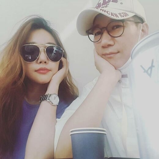 방송인 지석진이 아내와 찍은 투샷 / 지석진 소셜미디어