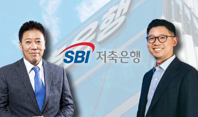 (왼쪽부터) 김문석 SBI저축은행 대표, 신중현 시너지팀 팀장. /그래픽=정수미 기자