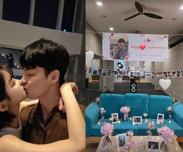 유튜버 말왕이 모델 유경에게 프로프즈를 청했다. / 유경 및 말왕 소셜미디어