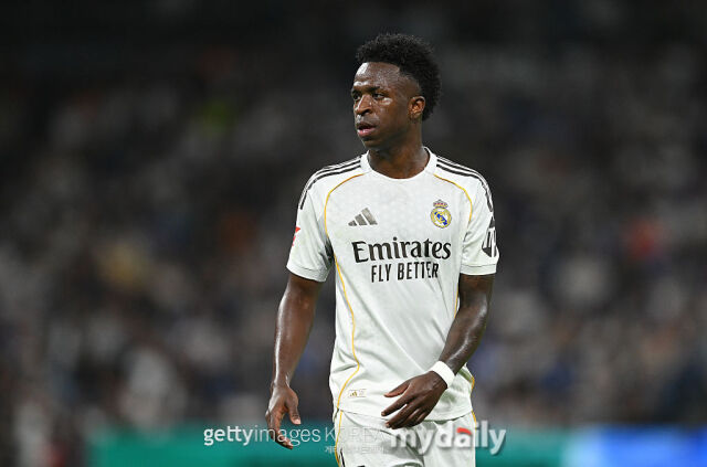 비니시우스(레알 마드리드)가 21일 데포르티보와 경기를 치르고 있다./게티이미지코리아