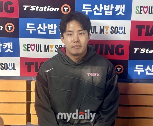 24일 경기 후 더그아웃에서 만난 임찬규./잠실야구장=김희수 기자