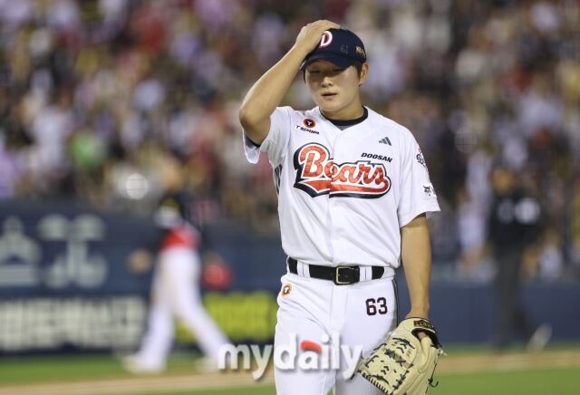 25일자로 어깨 부상으로 인해 1군 엔트리에서 말소된 김택연./마이데일리