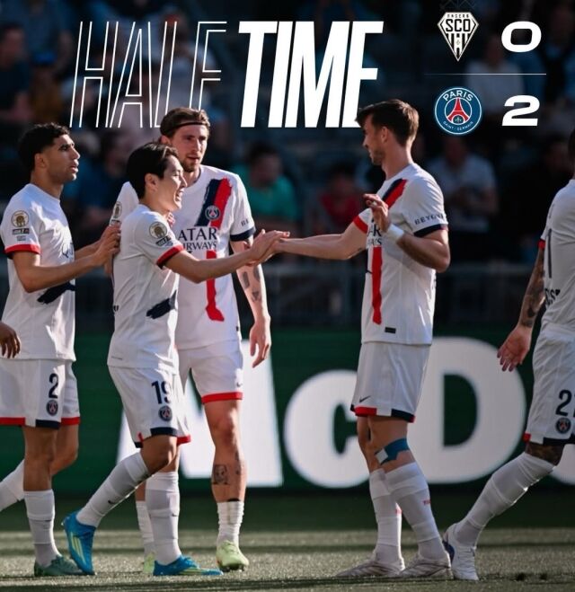 이강인이 26일 앙제와의 원정 경기에서 1골 1도움을 기록하며 파리 셍제르망(PSG)의 3-0 승리를 이끌었다./PSG 제공