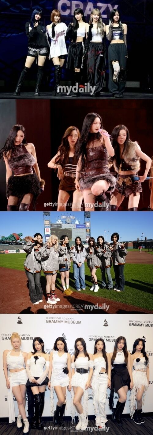 그룹 르세라핌, 에스파, 엔믹스, 베이비몬스터 / 마이데일리 및 게티이미지코리아