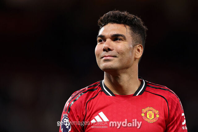 카세미루(맨체스터 유나이티드)가 27일 브렌트포드와 경기를 치르고 있다./게티이미지코리아