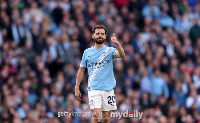 28일 스페인 '디아리오 아스'에 따르면 레알 마드리드가 베르나르도 실바(맨체스터 시티) 영입에 관심을 보이고 있다./게티이미지코리아