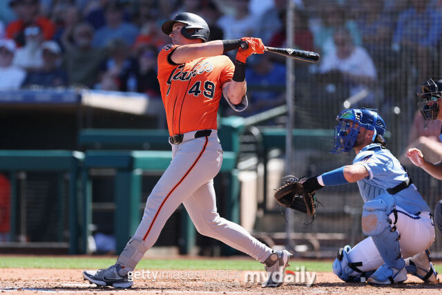 라이언 피츠제럴드가 타격하고 있다./게티이미지코리아