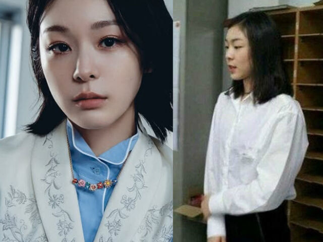 김연아의 과거 사진이 공개됐다. / (왼쪽) 더블유 코리아 소셜미디어, (오른쪽) 온라인 커뮤니티