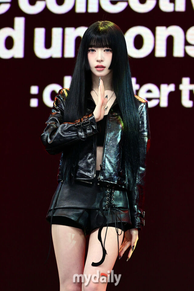 2026년 5월 6일 오후 서울 마포구 SBS프리즘타워에서 진행된 그룹 빌리 정규 1집 'the collective soul and unconscious: chapter two'(더 콜렉티브 소울 앤 언컨시어스: 챕터 2) 발매 기념 쇼케이스에서 하루나가 포즈를 취하고 있다. / 곽경훈 기자 (kphoto@mydaily.co.kr)