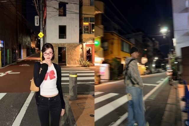 그룹 레드벨벳 멤버 조이(왼쪽), 가수 크러쉬가 일본 여행 근황이 담긴 사진을 게재했다. / 각 소셜미디어