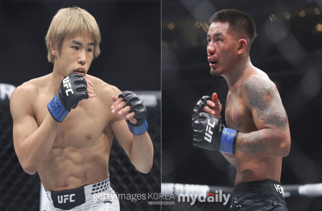 반(왼쪽)과 다이라가 10일 UFC 328에서 맞대결을 벌인다. /게티이미지코리아