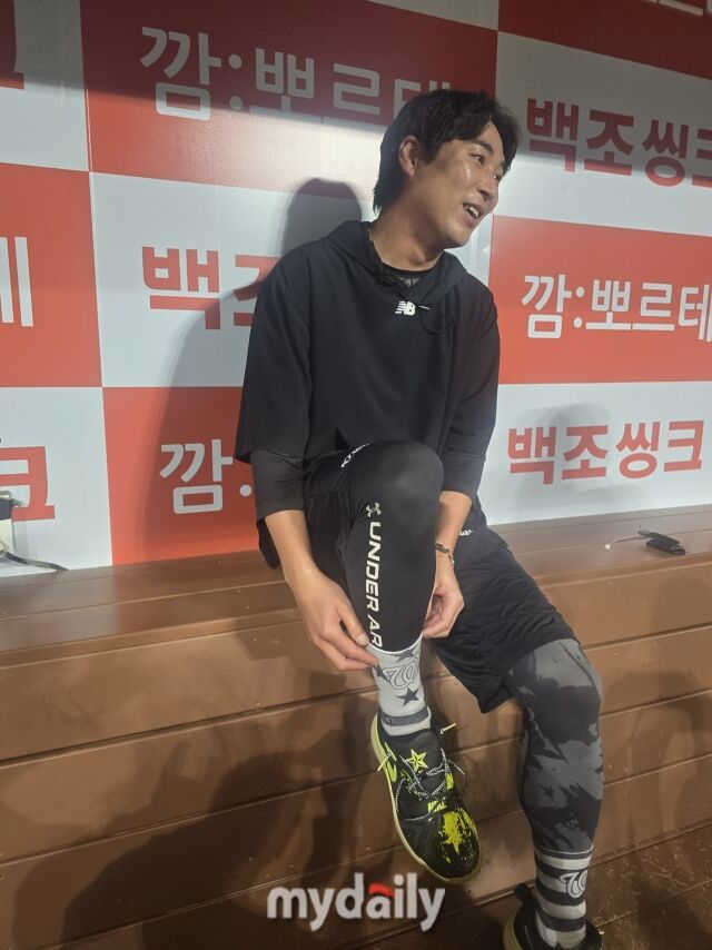 KT 위즈 우규민이 10일 서울 고척스카이돔에서 키움 히어로즈와의 원정경기를 앞두고 인터뷰하고 있다./고척=김진성 기자 kkomag@mydaily.co.kr