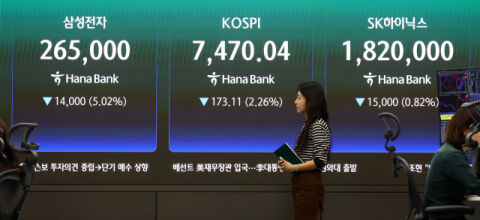 코스피, 美 반도체 쇼크에 외인 이탈&hellip;7500선 공방