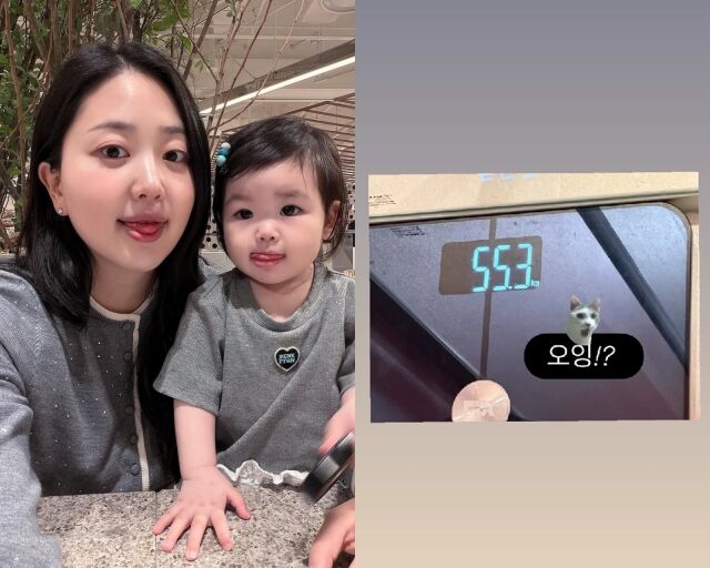 코미디언 박수홍의 아내 김다예와 딸, 김다예가 게재한 사진/김다예 소셜미디어
