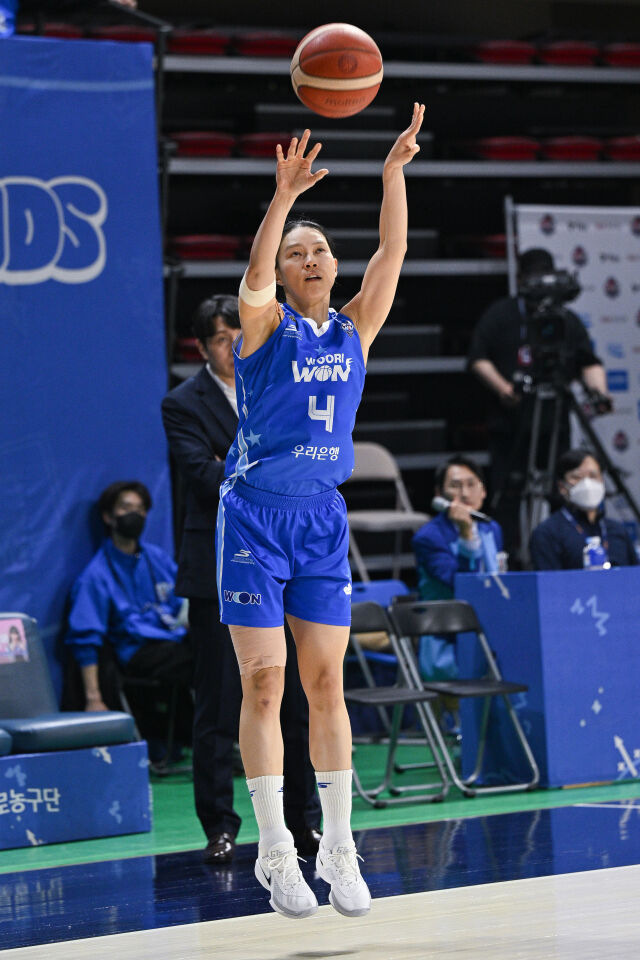 김예진이 슛을 하고 있다./WKBL 제공