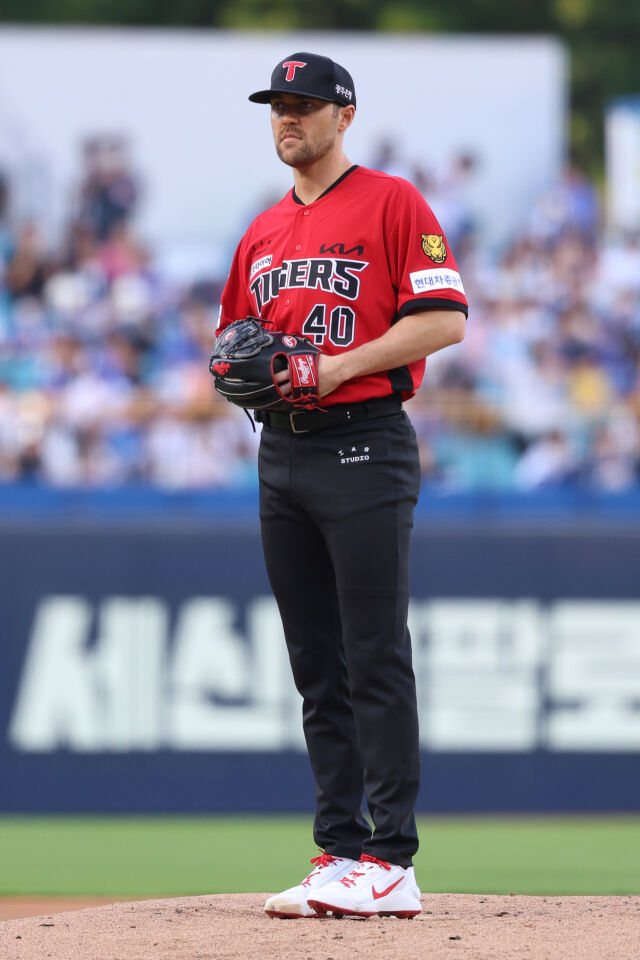 제임스 네일이 5월 15일 대구 삼성 라이온즈전 마운드에 서 있다./KIA 타이거즈 제공