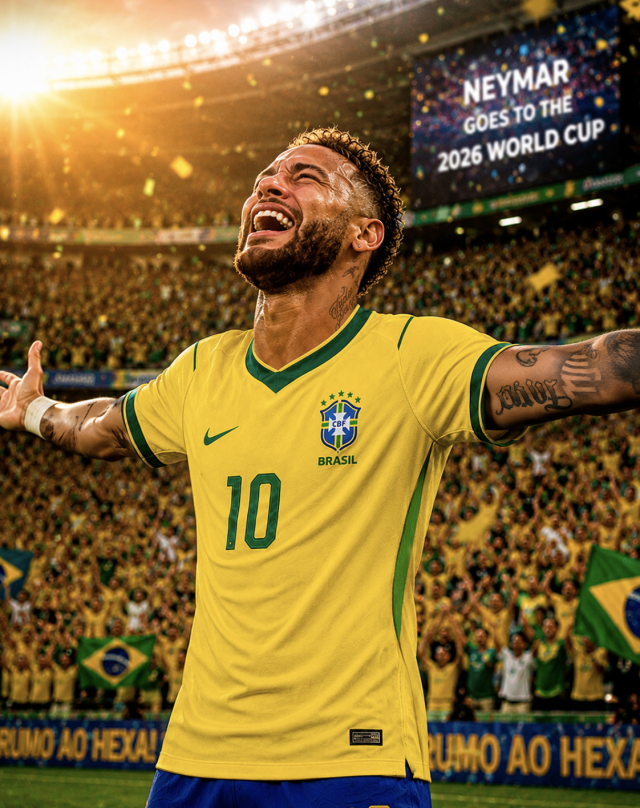 네이마르가 2026 국제축구연맹(FIFA) 북중미 월드컵 브라질 국가대표팀 최종 명단에 승선했다./X 제공