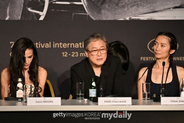 데미 무어, 박찬욱, 클로이 자오./게티이미지코리아