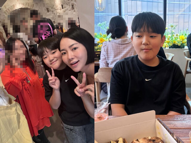 이윤진이 아들과 함께 도산공원을 찾았다. / 이윤진 소셜미디어 