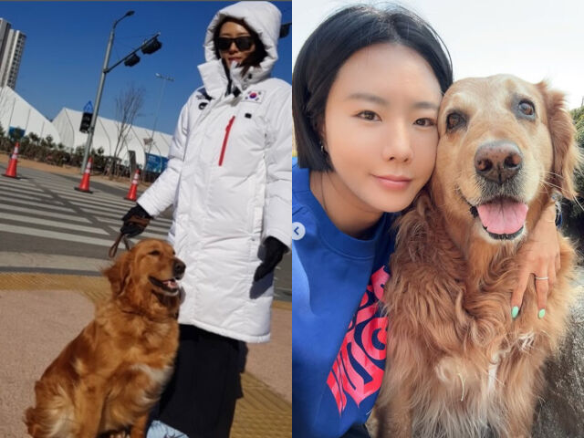 이상화가 하늘로 떠난 반려견을 그리워했다. / 이상화 소셜미디어