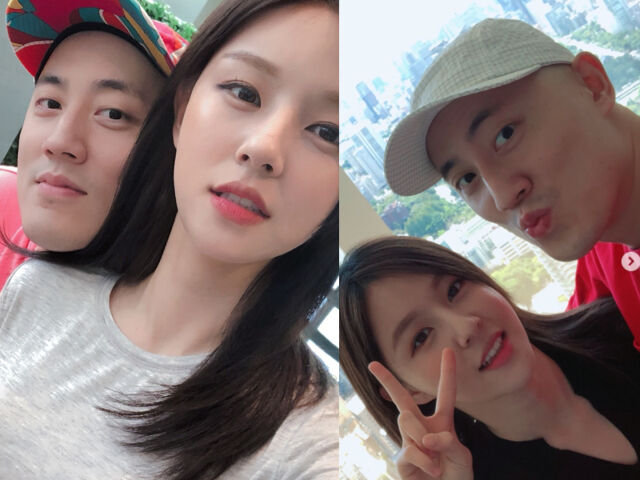 30대 시절 조수애와 박서원 / 조수애 소셜미디어 